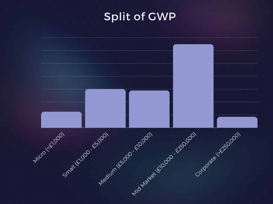 Growing your share of the SME market; Split of GWP